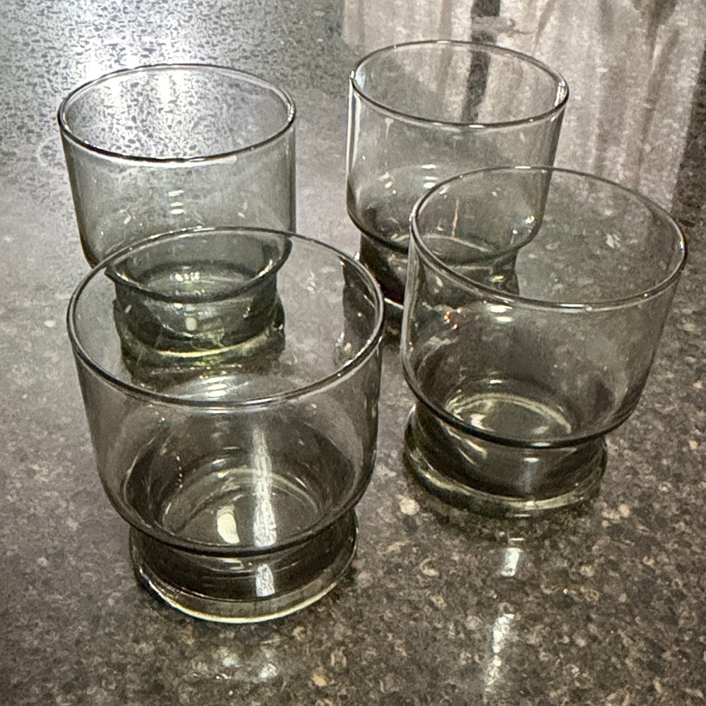 MCM Smokey Gray Libby stackable Drink Tumblers